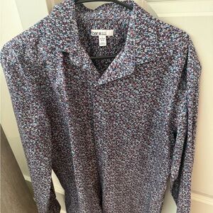 Bar III Men's Multicolor Patterned Shirt (Large)